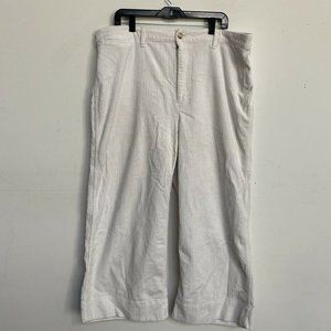 Madewell Plus Size Corduroy Wide Leg White Pants